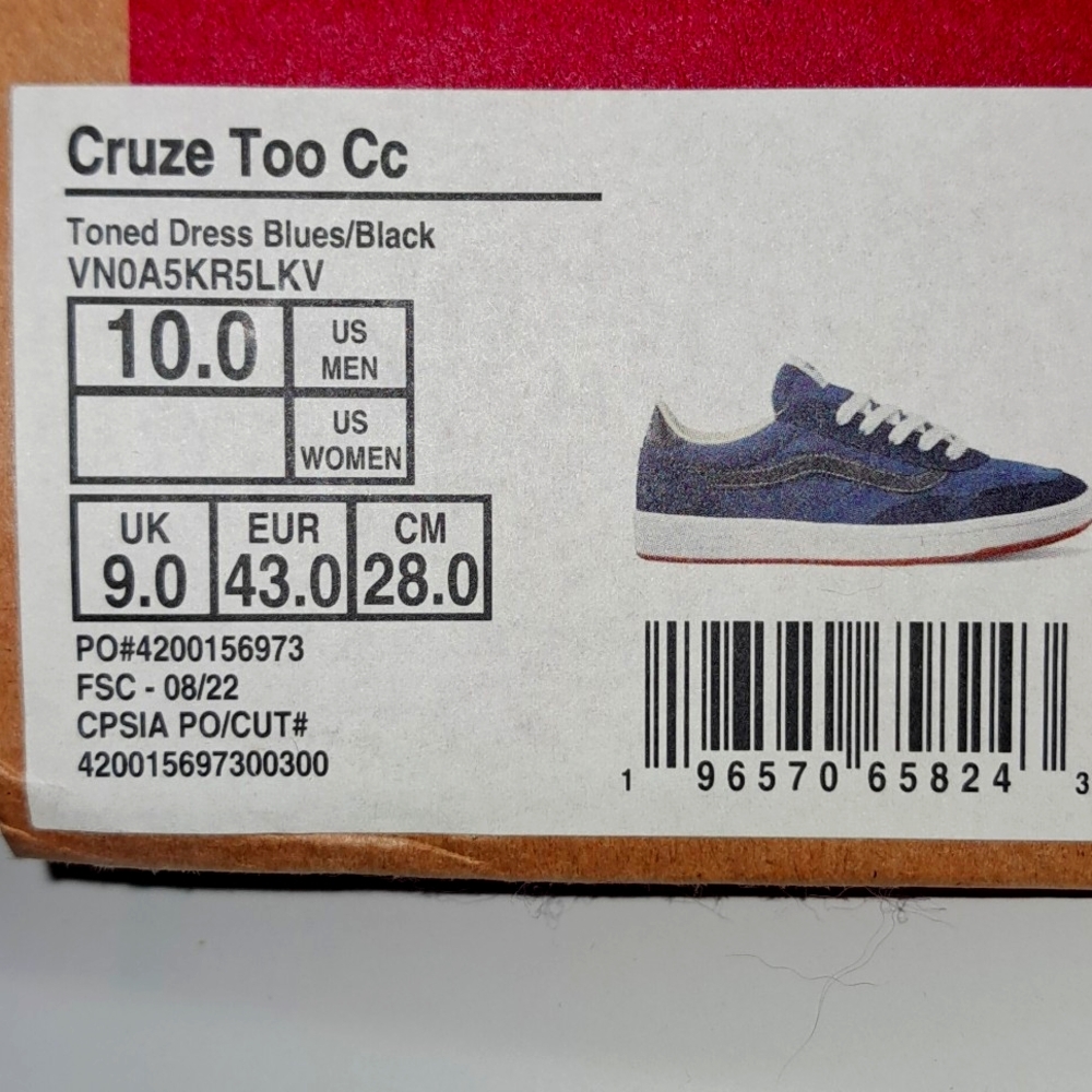 Vans Blue Sneakers Classic Low-Top Design - Picture 8 of 8
